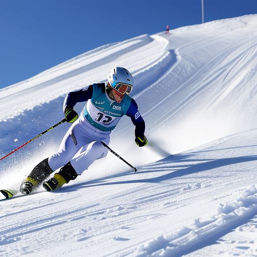 高山滑雪运动员的坡道技术和速度掌控
