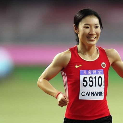 中国女运动员苏炳添获500米纪录